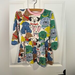 GUC Mini Boden Dog Print Dress 4-5Y